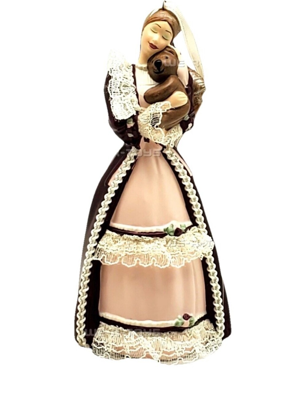 Hallmark Keepsake Victorian Barbie With Cedric Bear 2001 Christmas Ornament New